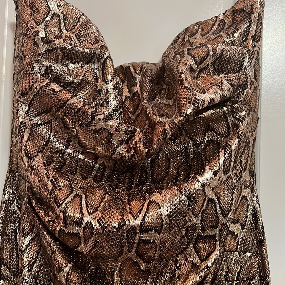 NWT Nookie Blind Date midi bronze M - Picture 6 of 8